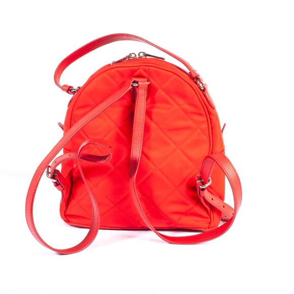 Authentic Ladies Red Prada Quilted Tesstuto Impuntu Mini Backpack - Picture 3 of 15